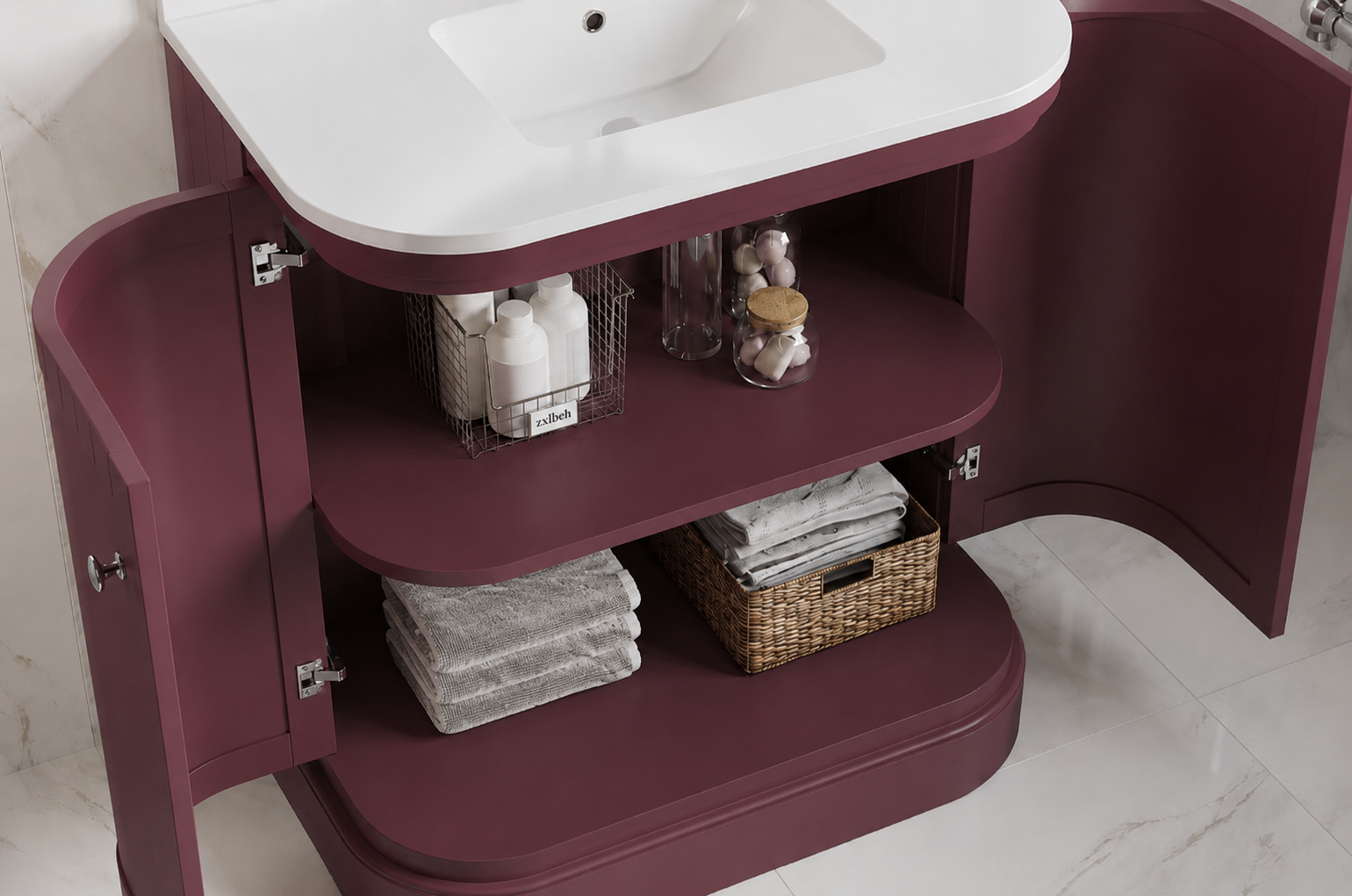 Basin Vanity Unit with Storage Space